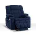 thumbnail image 3 of Oversized 27.2" Seat Width Dual Motor Power Recliner Lift Chair with Vibration and Heat for Height 4'6"-5'2", Infinite Position, 3 of 9