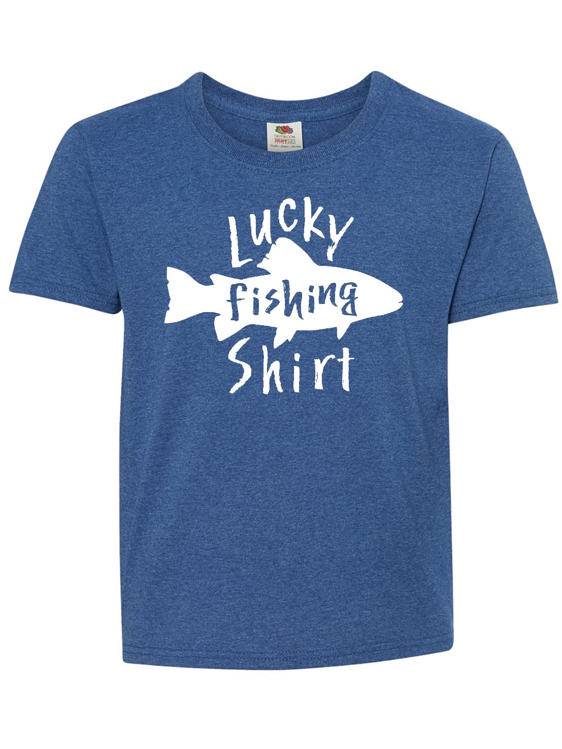 INKtastic Lucky Fishing Shirt fish Youth TShirt