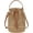 Coffee, variant on Women Small Hollow Out Straw Woven Cross-body Bag Top-handle Bag Drawstring Bucket Bag