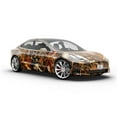 thumbnail image 6 of Rwraps Bushwolf Camouflage Skull Blaze Matte Vinyl Film Wrap 59in x 13ft Vinyl Vehicle Car Film, 6 of 9