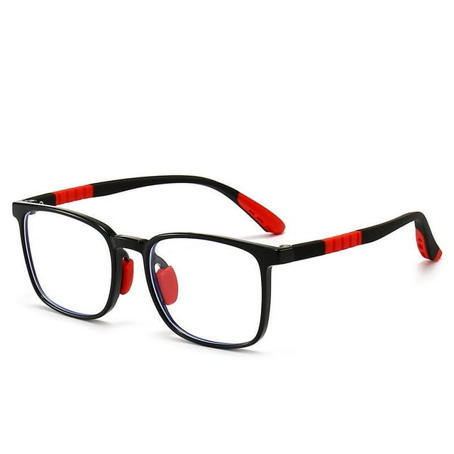 Espejo infantil anti luz azul estilo luz plana Gafas cuadradas suaves TR90 espejo cruzado 5288