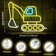 thumbnail image 3 of UPONRAY Excavator Neon Signs, 13.78"*10.23" Dimmable & USB-Powered LED Neon Light, Stylish Wall Decor for Bedroom, Party, Game Room, Man Cave, Bar, 3 of 10