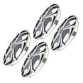 thumbnail image 1 of 14 Inch Wheel Hub Caps, Long Lasting 4 Pcs Wheel Rim Covers Rugged Construction  for Most Car Truck SUV, 1 of 7