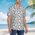 thumbnail image 6 of Uemuo Snake Printed Regular Fit Short Sleeve Casual Hawaiian Shirt for Men,Aloha shirt,Tropical shirt,Floral print shirt,Vacation Beach shirt-3X-Large, 6 of 9