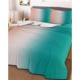 thumbnail image 2 of Quilts Twin XL Size, Teal Pink Ombre Soft Comforter Bedding Set for Bed, Modern Abstract Art Gradient Lightweight Quilted Bedspread with Pillow Cover(2 Pieces) for All Season, 68x98 Inch, 2 of 6
