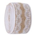 thumbnail image 4 of Lace Linen Roll,Burlap Ribbon 5.5yd DIY Burlap Tree Ribbon Burlap Ribbon Highly Versatile, 4 of 9