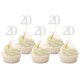 thumbnail image 1 of Cupcake Toppers Sotpot para 20 cumpleaños, 30 unidades, Happy 20 Years, 1 of 6