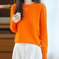 thumbnail image 4 of BLVB Sweaters for Women Lightweight Cozy Pullover Tops Long Sleeve Dressy Casual Shirts Crewneck Fashion Clothing Fall Outfits, 4 of 5