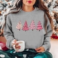 thumbnail image 3 of Babysbule Chemises de Noël pour Femmes Col Rond Manches Longues Sweat Imprimé Liquidation Hauts Mode, 3 of 6
