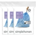 thumbnail image 1 of FZCHUN-Code D 60 Unités, Pack Distributeur Doublures sur Mesure, Sacs Poubelle à Cordon, 20L / 5.3 Gallons, Bleu, 1 of 4