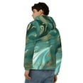 thumbnail image 4 of Uemuo Green And Gold Marble for Men's Fashion Full-zip Hoodies & Sweatshirts with Kangaroo Pocket, Zip-up Hooded Sweatshirt, Moisture Wicking & Breathable-XX-Large, 4 of 5