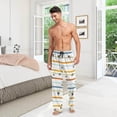 thumbnail image 7 of GZHJMY Note Stripes Pajama Pants For Men, Men's Separate Bottoms, Lounge Pants with Pockets, Christmas New Year Birthday Gifts, Medium, Christmas New Year Birthday Gifts, Medium, 7 of 7