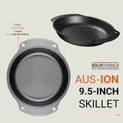 Solidteknics QL224D 9.5 inch AUS-ION Lightning Oven-To-Table Dual Handle Wrought Iron Pan