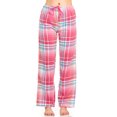 thumbnail image 3 of Womens Flannel Pajama Pants, Long Novelty Cotton Pj Bottoms, 3 of 7