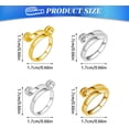 thumbnail image 2 of 10 Pcs Crochet Loop Rings, Adjustable Hook Knitting, Djustable Crochet Tension Ring, Open Ring Finger Holder Accessories for Crafts Hand Weaving Hook Line Supplies (Silver Single), 2 of 5