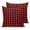 Red Black, variant on 26x26 Pillow Covers Set of 2, Black Orange Plaid Throw Pillow Covers Decorative Couch Cushion Case, Farmhouse Buffalo Check Gingham Microfiber Square Pillowcases for Bedroom Car Living Room