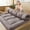 Gray, variant on Thicken Cooling Mattress Topper - 1000GSM Japanese Tatami Style, Non Slip Foldable Roll Up, Full/Queen/King Sizes for Student Dorm/Camping/Couch Bed