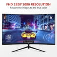 ZEDGE UG27P 27Inch Curved Gaming Monitor 240Hz 1ms Full HD 1920x1080