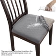 thumbnail image 4 of 4Pcs Rhombus Lattice Chair Seat Covers - Removable Washable Anti-Dust Dining Chair Seat Protector Cushion Slipcovers,E, 4 of 5