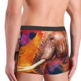 thumbnail image 3 of Uemuo Oil Paintings of Elephants Pattern Men's Boxer Briefs,Trunk Anti-Chafing,Comfortable, Durable, and Stylish Underwear-X-Large, 3 of 9