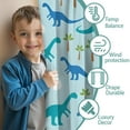 thumbnail image 3 of Blackout Kids Curtains,LightBlue Dinosaurs Eggs Palms Pattern Childrens Insulated Curtains Set Of 2,Bedroom Essentials,Toddler Room Decor 42"x54", 3 of 5
