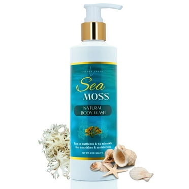 Sea Moss Natural Body Wash, Nourishing & Hydrating Shower Gel for All Skin Types, 8 oz by LatherGreen