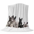 thumbnail image 6 of Dogs Blanket Soft Cozy Warm Throw Blanket for Couch, Plush Fuzzy Flannel Fleece Blankets for Sofa, Modern Art Lovely Animals Farmhouse Bed Blankets Lightweight Gifts for Women, 50"x60", 6 of 9