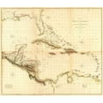 thumbnail image 2 of Arrowsmith, Aaron 17x15 White Modern Wood Framed Museum Art Print Titled - ComVintageite: West Indies, 1810, 2 of 4