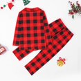 thumbnail image 6 of XEGLSBU Christmas Outfits for Girls Girls Cute Christmas Pyjamas Set Printed Long Sleeve Shirt Trousers Two Sets School Christmas Outfits for Girls C-Red Size 8T, 6 of 6