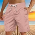 thumbnail image 3 of VSSSJ Mens Swim Trunks Loose Quick Dry Mens Boardshorts Casual Drawstring Elastic Waist Vacation Summer Beach Shorts Swim Shorts with Pockets Pink XXXXL, 3 of 4
