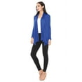 thumbnail image 4 of Moa Collection Women's Solid Casual Comfy Long Sleeve Drape Open Front Cardigan Jacket, 4 of 5