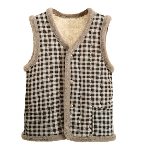 Gaexia Vest for Women ,Floral Quilted Winter Warm Lined Sleeveless Jacket Outerwear Cozy Stand Collar With Pockets