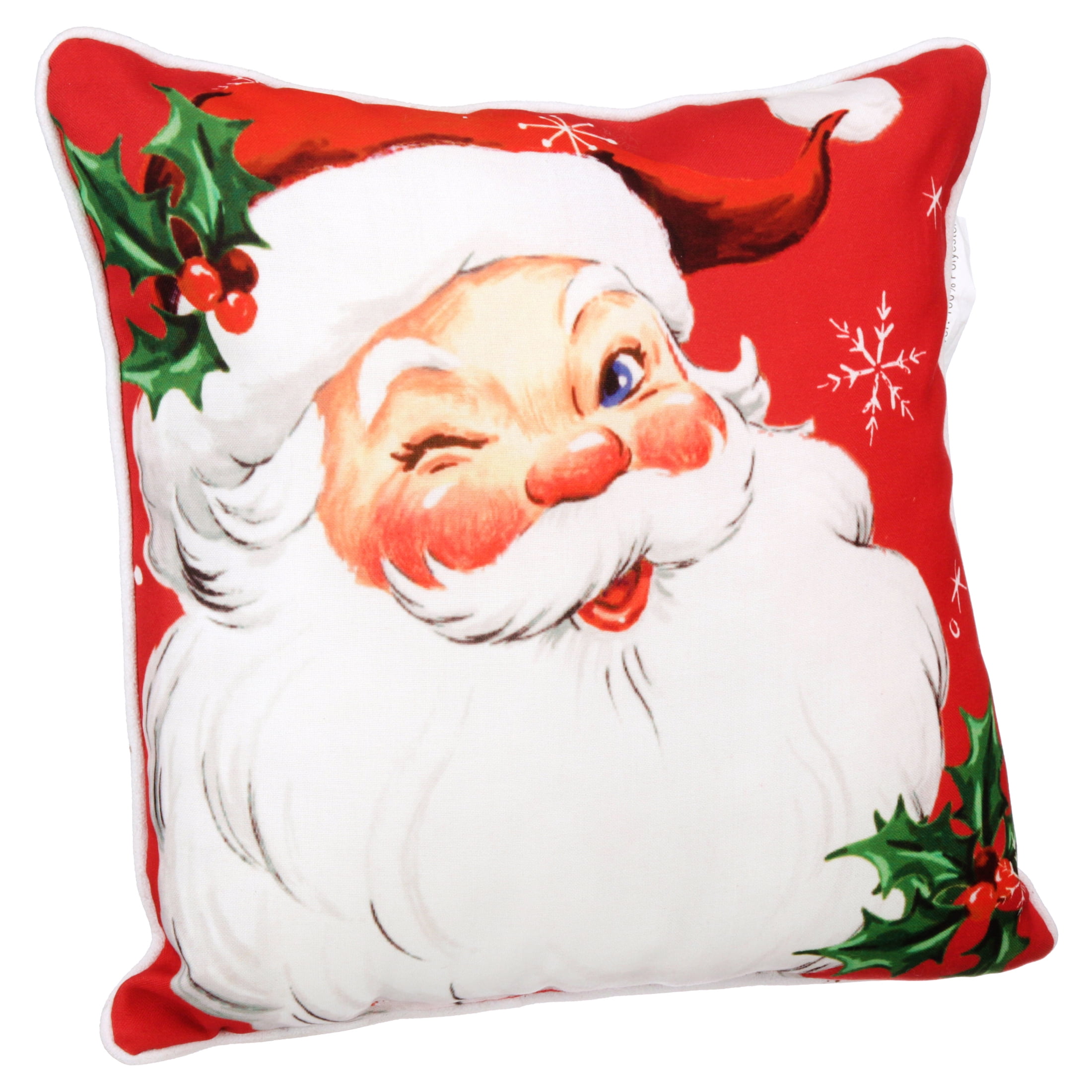 Holiday Time Santa Pillow.