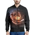 thumbnail image 4 of Chaqueta con cremallera y estampado de universo colorido para hombre, abrigo con estampado 3D de galaxia y espacio, chaquetas casuales holgadas, ropa de calle, mangas largas, 4 of 4