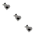 thumbnail image 3 of Langgg Keyring Keyholder DIY Small Decorative Purse Pendent Multipurpose Sweet Gift Workmanship Bag Decor Heart Keychain Black/White 3Set, 3 of 6