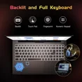 thumbnail image 5 of 15.6'' FHD High-Performance RoseGold Laptop Computer, Intel N100 Processor (Up to 3.4GHz), Windows 11, 8GB RAM, 256GB SSD, Type-C 65W PD Fast Charger, Backlit Keyboard, Fingerprint, 2-Year Warranty, 5 of 9
