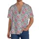 thumbnail image 1 of Fotbe Watercolor Butterflies Camisa Estampada de Manga Corta para Hombre, Casual de Verano, Estilo Playero, Sin Arrugas-4X-Large, 1 of 5