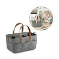 thumbnail image 7 of Baby Diaper Caddy Organizer Portable Car Diaper Holder Dark Gray Tote Bag Nursery Basket Foldable Storage Bag Newborn Essentials Baby Registry Must Haves Item(13"x9.1"x7.08"), 7 of 7