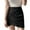 Black, variant on Arlun Women's High Waisted Suede Mini Skirts Fall Winter Slim Fitted Warp Short Skirts 2025 Fashion Zip up Spandex Solid Color Asymmetrical He Party Skirt Red XL