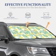 thumbnail image 4 of Windshield Sun Shade, Cute Pineapple Green Leaves Flower Foldable Car Sun Shade Windshield For Front, 2 Pieces, 4 of 4