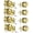 Polished Brass, variant on 3 Pack Keyed Alike Entry Door Knobs and Single Cylinder Deadbolt Lock Combo Set Security for Exterior and Front Door, Keyed Entry Door Locksets with Deadbolt, Matte Black Finish