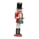 thumbnail image 3 of Adorno de soldado cascanueces de madera, títere para fiesta de , figura de cascanueces para escritorio de oficina, repisa de sala de estar, 3 of 9