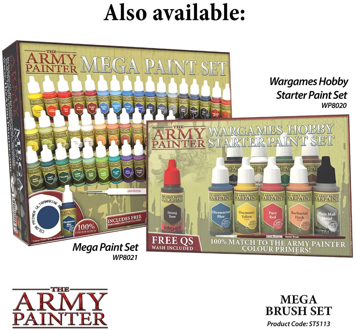 The Army Painter Wargamer Mega Brush Set