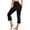 Black, variant on Yoga Capri Leggings for Women High Waisted Casual Capri Workout Pants Summer Plus Size Capris Black S