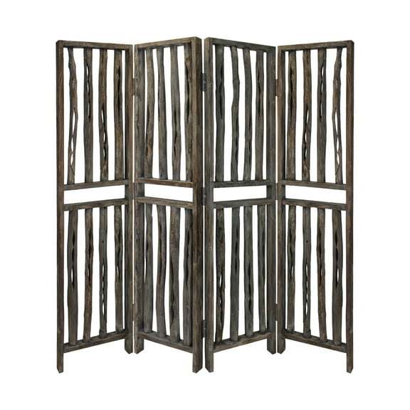 Sg-312A Wrightwood Screen Room Divider With Natural Wood Finish - 7 Feet