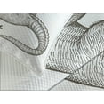 thumbnail image 4 of Ambesonne Sloth Quilted Bedspread Set 3 Pcs, Funny Unusual Animal Drawing, King Size, Grey Black White, 4 of 5