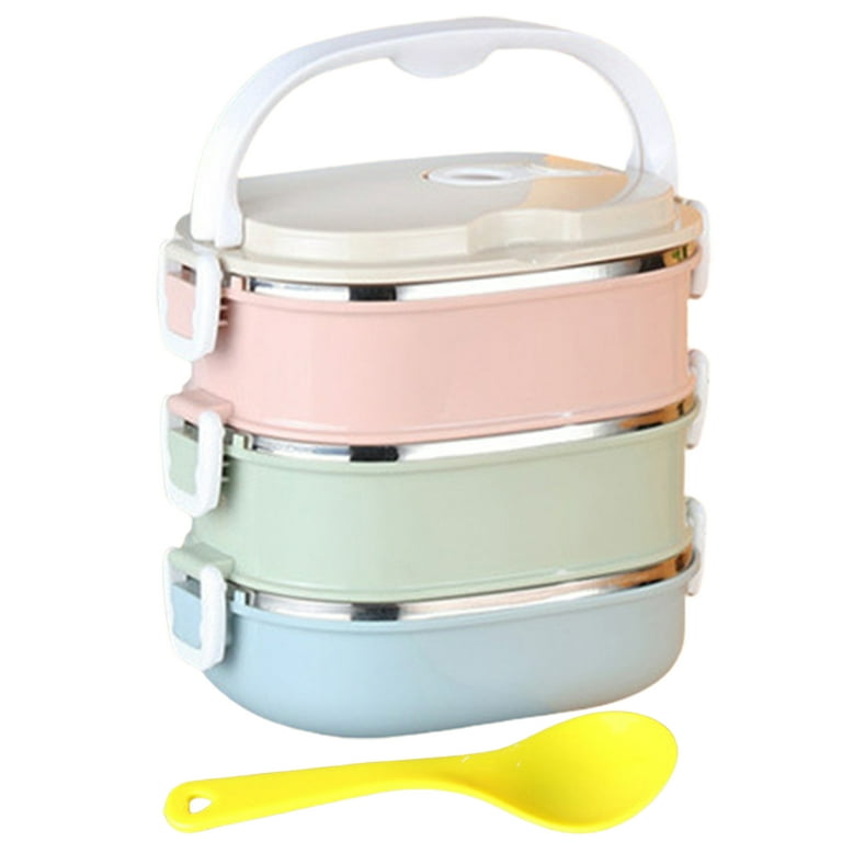 Stainless Steel Food Container Set, Dual Compartment, Food Storage