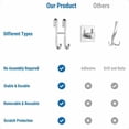 thumbnail image 3 of Shower hooks without drilling hooks Shower enclosure set of 2 with silicone protector for glass shower enclosure, towel bar and holder for shower squeegee, 3 of 5