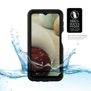Samsung Galaxy A12 Body Glove Tidal Waterproof Phone Case, Clear/Black
