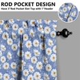 thumbnail image 5 of Kitchen Curtains 24 Inch Short - 3 Panel Set, Vintage Floral Butterfly Bee Botanical Print, Rod Pocket Window Curtain for Farmhouse, Modern Rustic, Spring Summer Decor, Easy Wash, 5 of 6